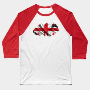 Flag of Georgia Baseball T-Shirt